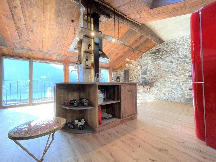 Romantic Home Stone With Amazing View Lake Of Como And Oleandra Laglio Εξωτερικό φωτογραφία